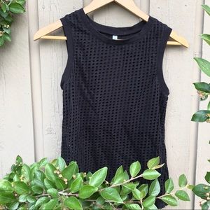 Fabletics Bryce Layered Tank Black Size Small